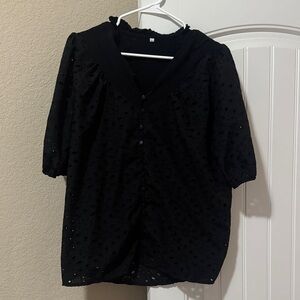 Elegant Black Women's Top